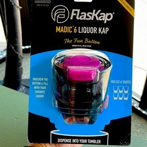 FlasKap Pink 6oz Liquor cap- NWT